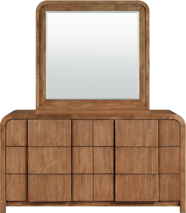 Fluted Walnut Dresser 314Walnut-D Meridian Furniture