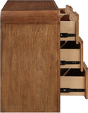 Fluted Walnut Dresser 314Walnut-D Meridian Furniture