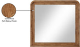 Fluted Walnut Mirror 314Walnut-M Meridian Furniture