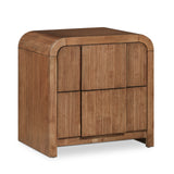 Fluted Walnut Night Stand 314Walnut-NS Meridian Furniture