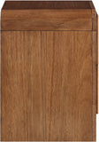 Fluted Walnut Night Stand 314Walnut-NS Meridian Furniture