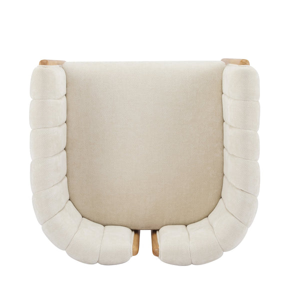 English Elm Christopher Knight Home® - Dining Chairs Set of 2 | Modern Bouclé Upholstered Seating with Rubberwood Frame, Durable 225lb Capacity Beige,Natural N779P341494B