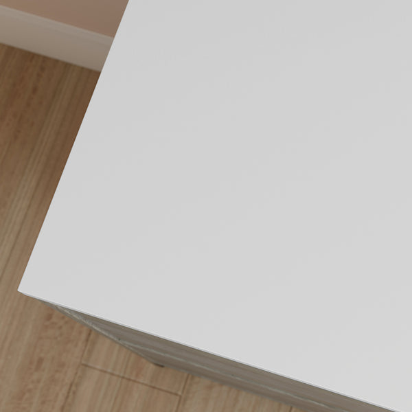 English Elm Lateral File with Oak & White Accents, Two Full-Extension Drawers, Safety Interlock, Compact Durable Design B356P367981