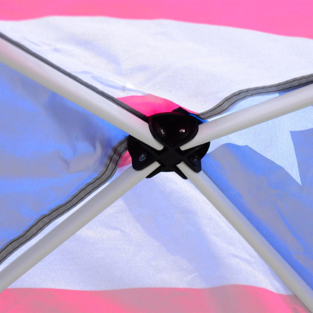 English Elm Outsunny Slant Leg Pop-Up Canopy Tent With American Flag Roof – Adjustable Height & Easy Setup! W2225P200588-GIGA