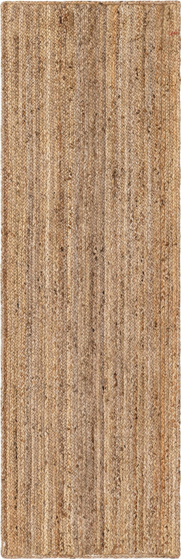 Unique Loom Natural Braided Jute Square Rug For Rustic Living Spaces - Durable, Organic Texture & Warmth Natural  3150055-unique-loom