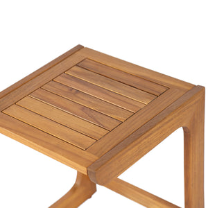 English Elm Christopher Knight Home® - Ashwell Acacia Wood Side Table Teak C-Shape Minimalist Sofa End Table Portable Workspace, Durable N775P278102T