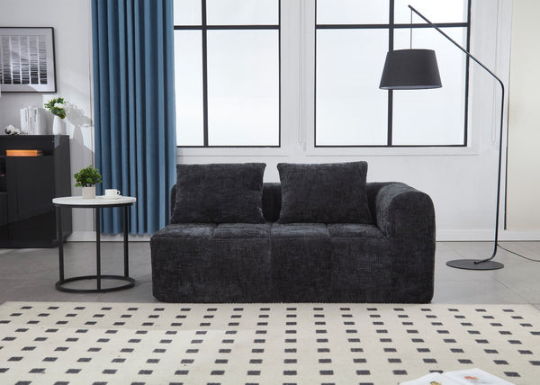 English Elm United Chenille Loveseat Sofa - Cozy Modular Sleeper For Minimalist Living Room & Apartment Spaces W1568P255151-GIGA