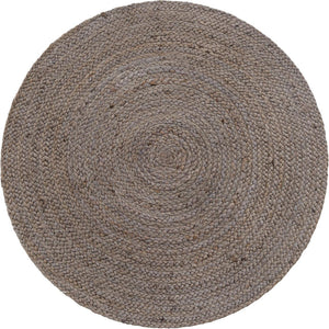 Unique Loom Navy Braided Jute Oval Rug - Stylish 3x5 Textured Accent For Living Rooms And Bedrooms Decor Gray  3153084-unique-loom