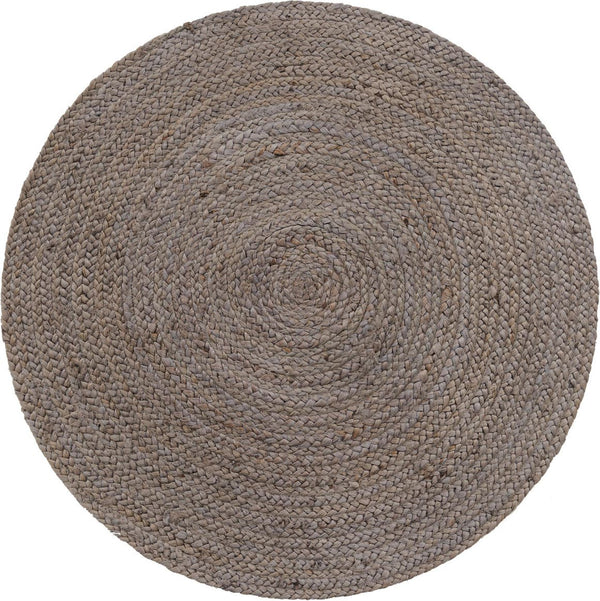 Unique Loom Navy Braided Jute Oval Rug - Stylish 3x5 Textured Accent For Living Rooms And Bedrooms Decor Gray  3153084-unique-loom