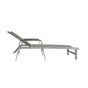 English Elm Christopher Knight Home® - Oxton Chaise Lounge – Durable Outdoor Seating With Breathable Mesh & Timeless Bungalow Style In Grey N775P210069G