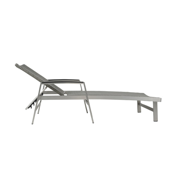 English Elm Christopher Knight Home® - Oxton Chaise Lounge – Durable Outdoor Seating With Breathable Mesh & Timeless Bungalow Style In Grey N775P210069G