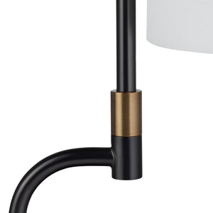 Crestview Collection 31.25"H Minimalist Metal Table Lamp With Elegant Shade, Gold Accents & 150w Bulb Capacity For Modern Spaces   Cvaer2330