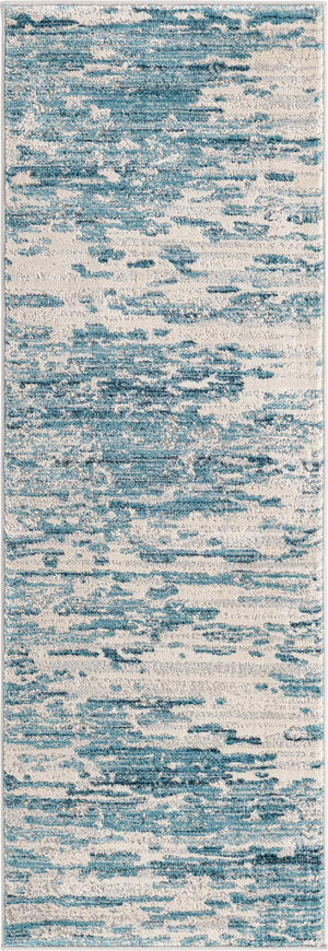 Unique Loom Blue Oasis Collection Rug - Serene And Versatile Indoor/Outdoor Accent For Stylish Home Décor Blue  3154178-unique-loom