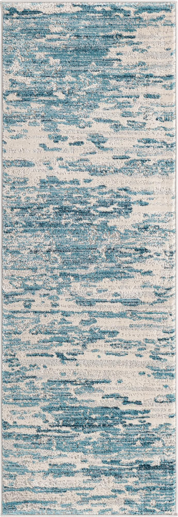 Unique Loom Blue Oasis Collection Rug - Serene And Versatile Indoor/Outdoor Accent For Stylish Home Décor Blue  3154178-unique-loom