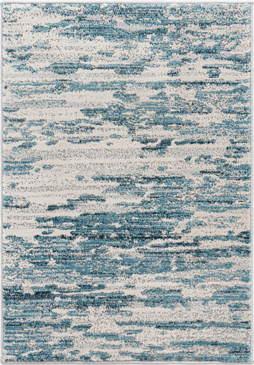 Unique Loom Blue Oasis Collection Rug - Serene And Versatile Indoor/Outdoor Accent For Stylish Home Décor Blue  3154179-unique-loom
