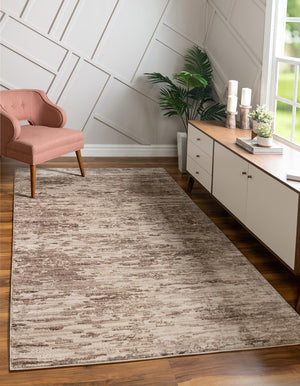 Unique Loom Brown 2' X 6' Oasis Runner Rug - Enhance Your Home Decor With Earthy Elegance And Durability Brown  3154231-unique-loom