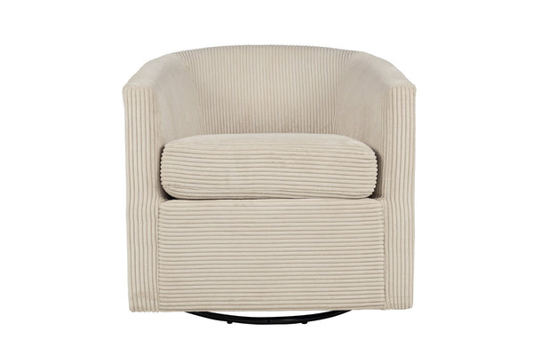 English Elm Swivel Corduroy Accent Chair with U-shaped Back for Cozy Living Room Reading Nooks B089P416572