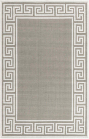 Unique Loom Navy Coastal Outdoor Area Rug - Durable 4' X 6' Design In Deep Blue Hues For Patios And Decks Gray  3157853-unique-loom