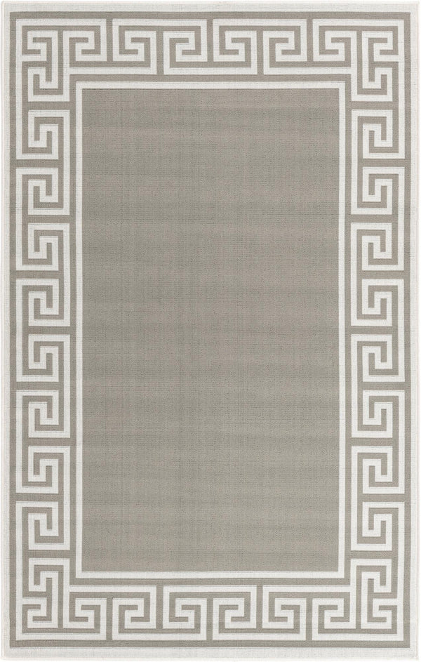 Unique Loom Navy Coastal Outdoor Area Rug - Durable 4' X 6' Design In Deep Blue Hues For Patios And Decks Gray  3157853-unique-loom
