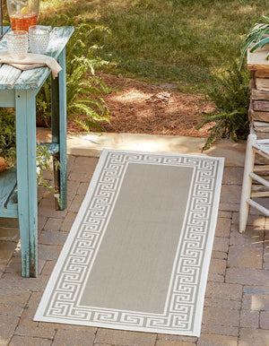Unique Loom Navy Coastal Outdoor Area Rug - Durable 4' X 6' Design In Deep Blue Hues For Patios And Decks Gray  3157858-unique-loom