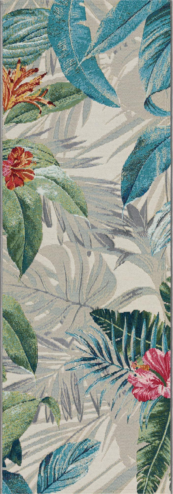 Unique Loom Multi Vibrant 2' X 3' Outdoor Botanical Rug - Lively Nature-inspired Design For Patios & Gardens Multi  3157914-unique-loom