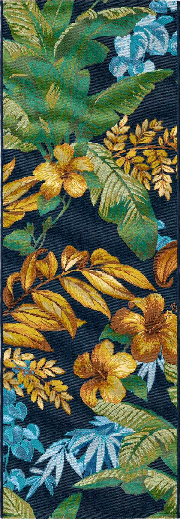 Unique Loom Multi Vibrant 2' X 3' Outdoor Botanical Rug - Lively Nature-inspired Design For Patios & Gardens Multi  3157954-unique-loom