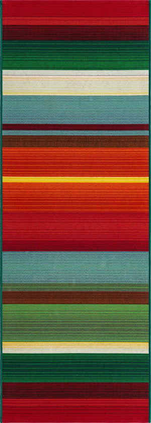 Unique Loom Multi Outdoor Modern 4' X 6' Rug - Vibrant Colors And Contemporary Design For Stylish Patios Multi  3158161-unique-loom