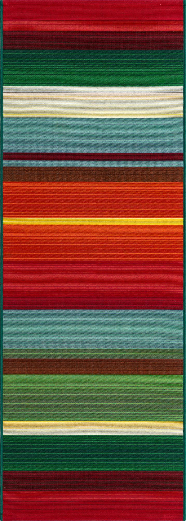 Unique Loom Multi Outdoor Modern 4' X 6' Rug - Vibrant Colors And Contemporary Design For Stylish Patios Multi  3158161-unique-loom