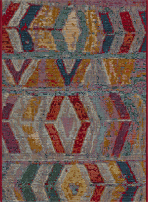 Unique Loom Multi Outdoor Modern 4' X 6' Rug - Vibrant Colors And Contemporary Design For Stylish Patios Multi  3158166-unique-loom