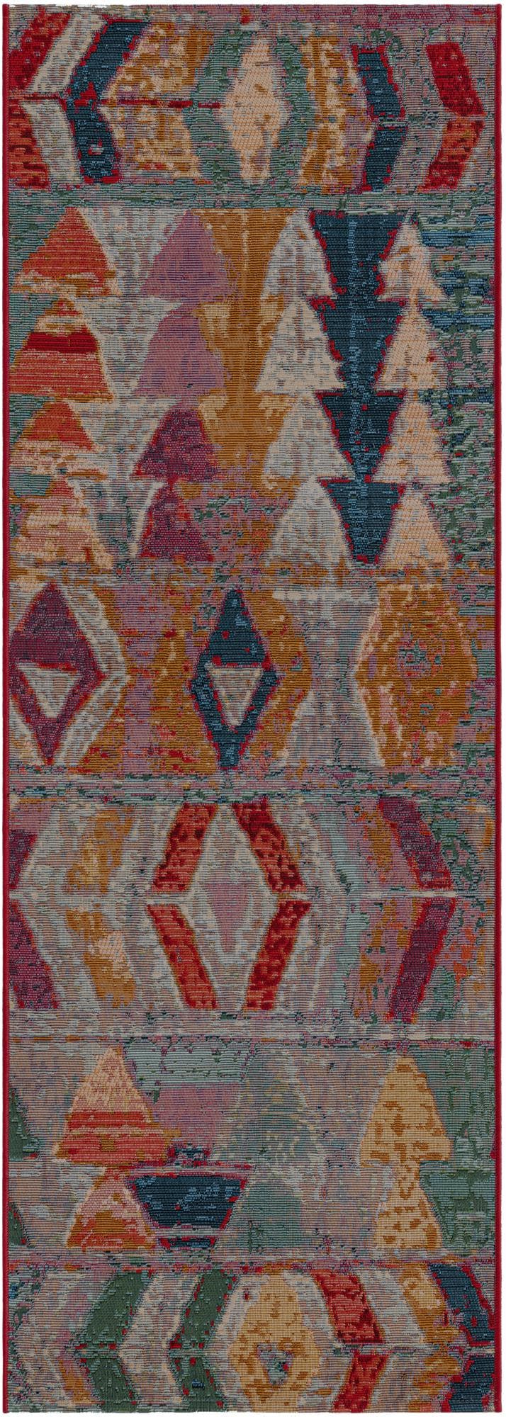 Unique Loom Multi Outdoor Modern 4' X 6' Rug - Vibrant Colors And Contemporary Design For Stylish Patios Multi  3158158-unique-loom