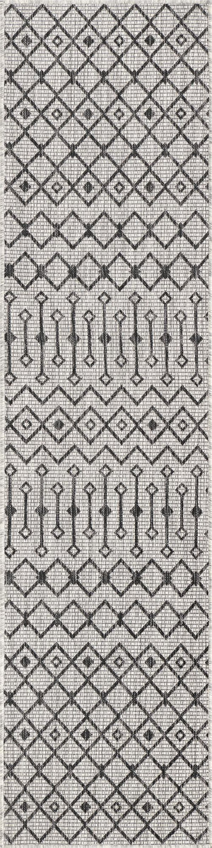 Unique Loom Green Outdoor Trellis Rug – Vibrant 5' Round Design To Enhance Patios And Garden Spaces Elegantly Gray  3159528-unique-loom