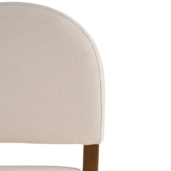 English Elm 26'' Rubberwood Fabric Counterstool Set Padded Backrest Kitchen Island Seating Beige N780P394271B