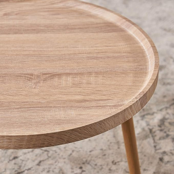 English Elm Christopher Knight Home® - SIDE Table Oak Accent Side Table with Strutted Peg Legs — Engineered Wood, Classic Compact Design, Durable Finish (23" W x 16" H) 62900.00