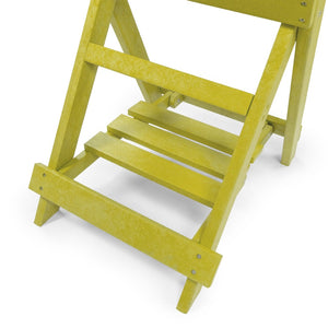 English Elm Summit Ridge Recycled Hdpe Outdoor Folding Bar Table Weather Resistant Eco Patio Yellow B2745P409709