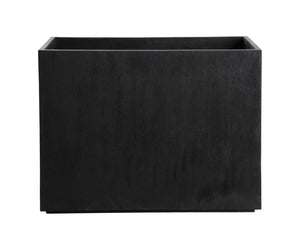 Sunpan LEILANI PLANTER - ELEGANT MODERN RECTANGULAR DESIGN FOR INDOOR AND OUTDOOR SPACES, ANTIQUE BRONZE Black 111140