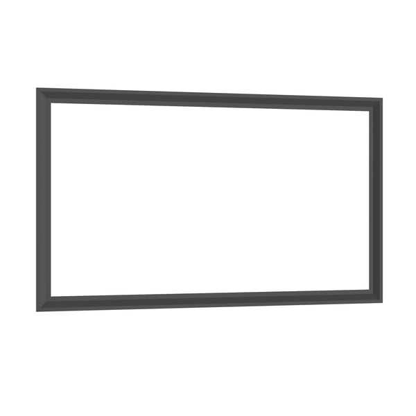 English Elm 60"x36" Oversized Modern Rectangle Mirror with Aluminum Frame Explosion-Proof Glass for Bathroom and Bedroom Black W708P297671