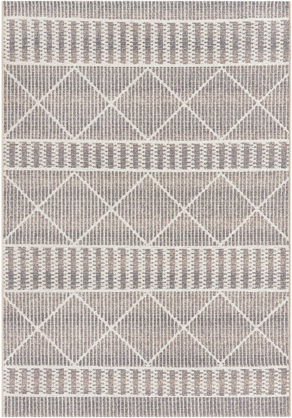 Unique Loom Gray Outdoor Trellis Runner - Stylish 6-foot Design For Walkways, Durable And Elegant Décor Solution Gray  3160265-unique-loom