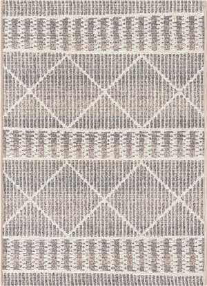 Unique Loom Gray Outdoor Trellis Runner - Stylish 6-foot Design For Walkways, Durable And Elegant Décor Solution Gray  3160266-unique-loom