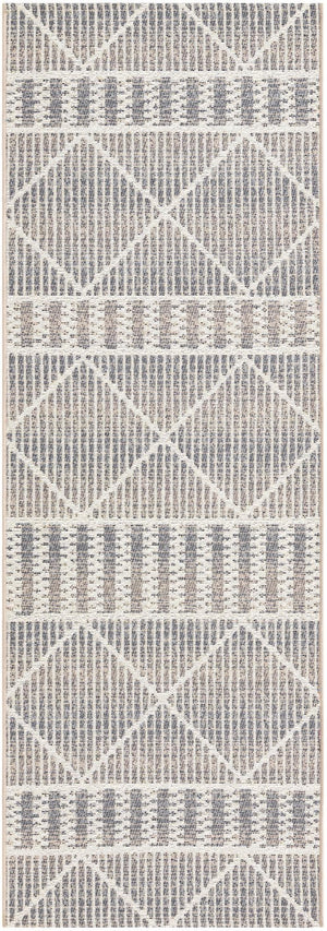 Unique Loom Gray Outdoor Trellis Runner - Stylish 6-foot Design For Walkways, Durable And Elegant Décor Solution Gray  3160270-unique-loom