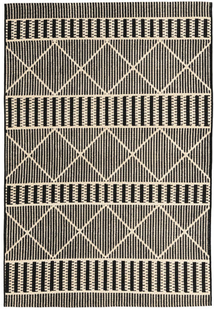 Unique Loom Gray Outdoor Trellis Runner - Stylish 6-foot Design For Walkways, Durable And Elegant Décor Solution Black  3160274-unique-loom