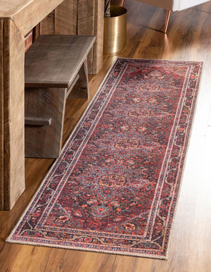 Unique Loom Rust Red Timeless 2' X 8' Runner - Classic Design For Warmth And Style In Entryways Or Hallways Burgundy  3185940-unique-loom