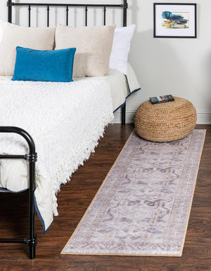 Unique Loom Beige Timeless Round Rug - Classic 5' Diameter Design For Elegant Home Décor And Versatile Style Gray  3161261-unique-loom