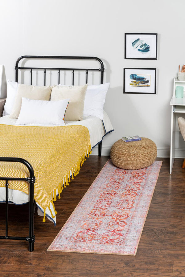 Unique Loom Beige Timeless Round Rug - Classic 5' Diameter Design For Elegant Home Décor And Versatile Style Red  3161275-unique-loom