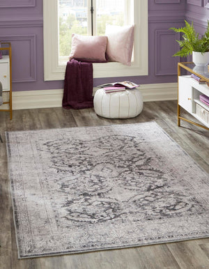 Unique Loom Charcoal Timeless 2' X 3' Area Rug - Versatile Deep Color Design For Modern And Traditional Spaces Charcoal  3161312-unique-loom