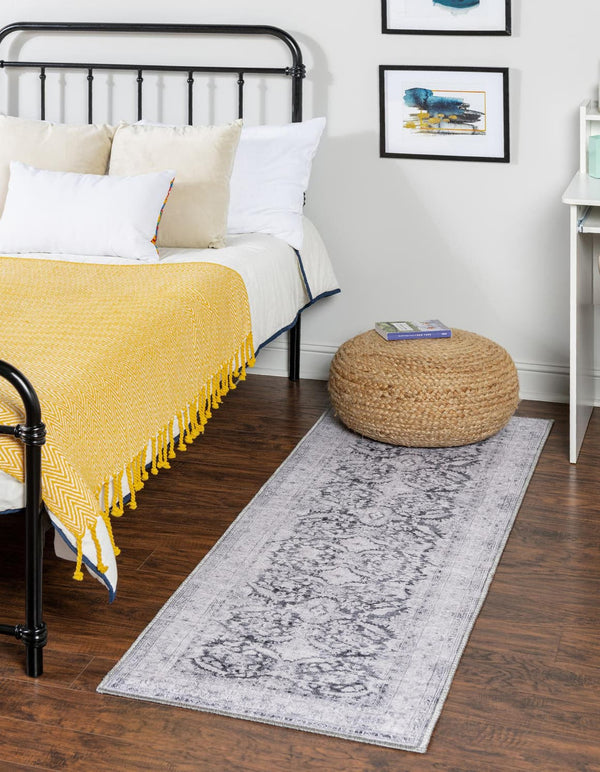 Unique Loom Charcoal Timeless 2' X 3' Area Rug - Versatile Deep Color Design For Modern And Traditional Spaces Charcoal  3161318-unique-loom