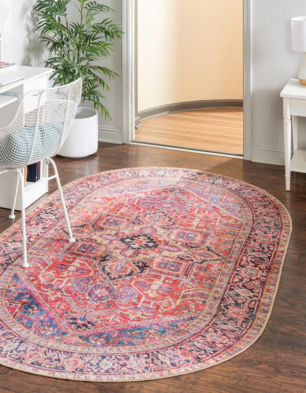 Unique Loom Rust Red Timeless 2' X 8' Runner - Classic Design For Warmth And Style In Entryways Or Hallways Red  3185932-unique-loom