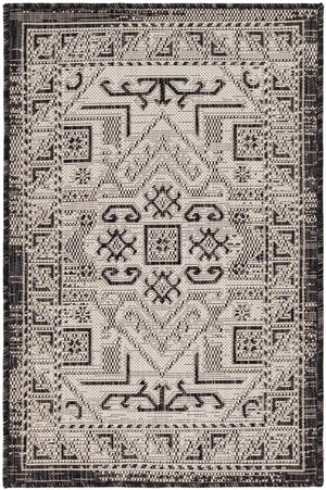 Unique Loom Natural Outdoor Aztec Area Rug – Durable, Weather-resistant Design For Patios, Decks, And Gardens Gray  3162376-unique-loom