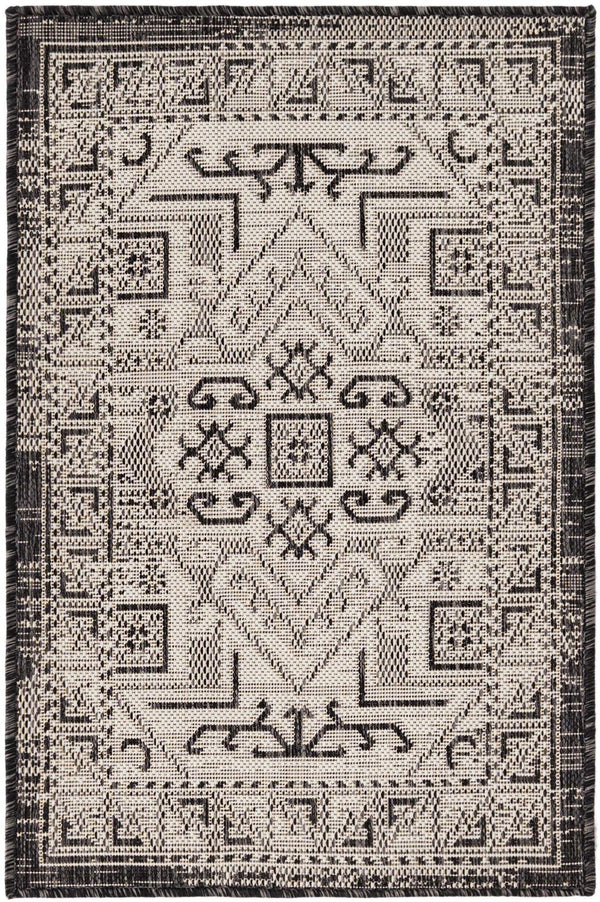 Unique Loom Natural Outdoor Aztec Area Rug – Durable, Weather-resistant Design For Patios, Decks, And Gardens Gray  3162376-unique-loom