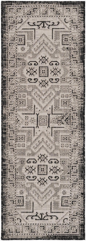 Unique Loom Natural Outdoor Aztec Area Rug – Durable, Weather-resistant Design For Patios, Decks, And Gardens Gray  3162392-unique-loom