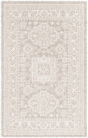 Unique Loom Blue Outdoor Aztec Rug – Durable 3' X 5' Design For Stylish Patios, Porches, And Sunrooms Gray  3162591-unique-loom